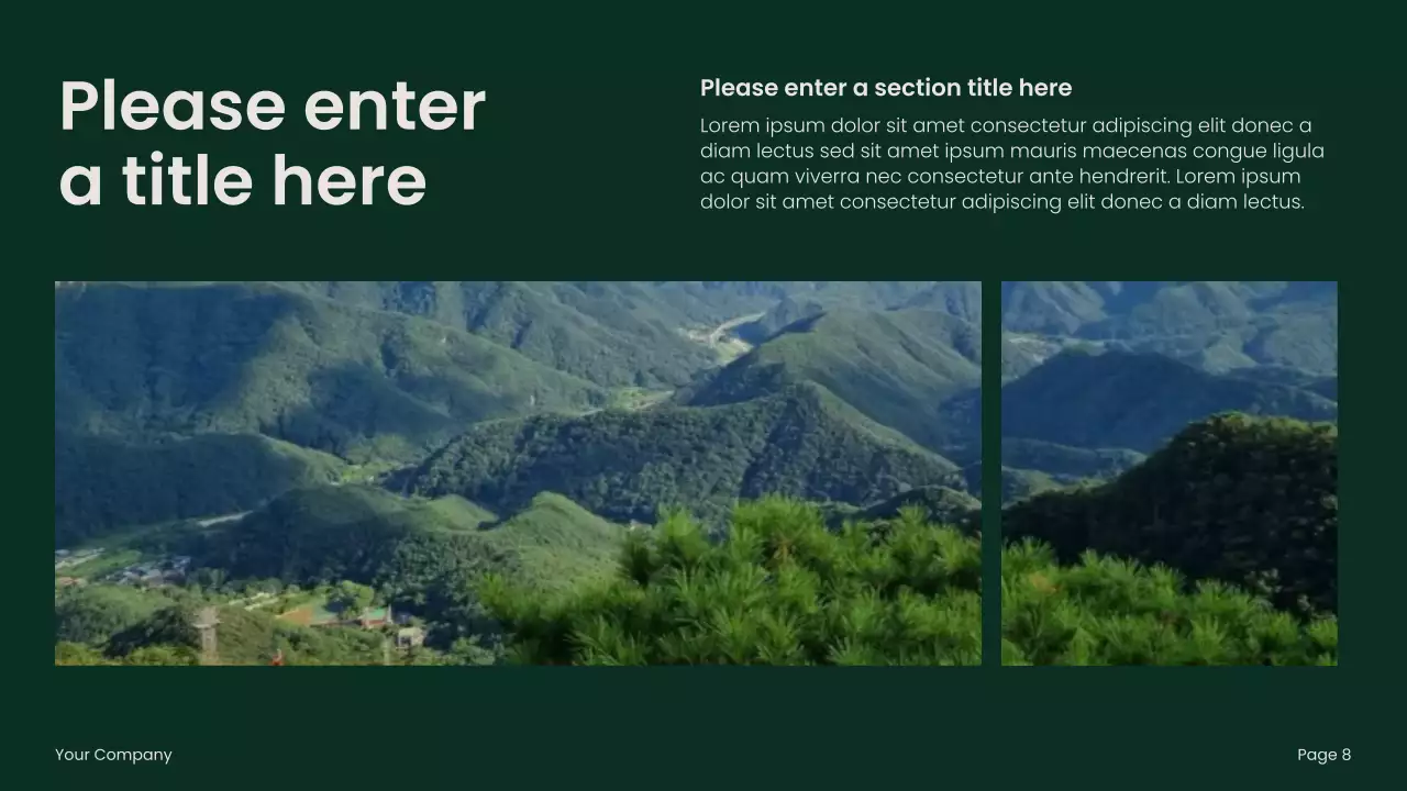 Green Modern Environmental Presentation