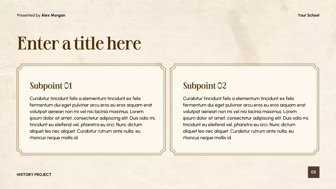 Beige Vintage Literature Presentation