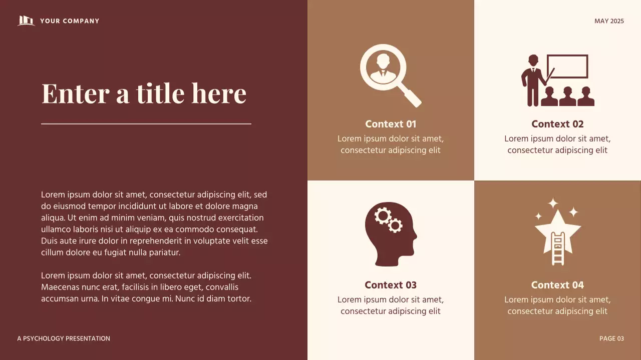 Beige Vintage Psychology Presentation