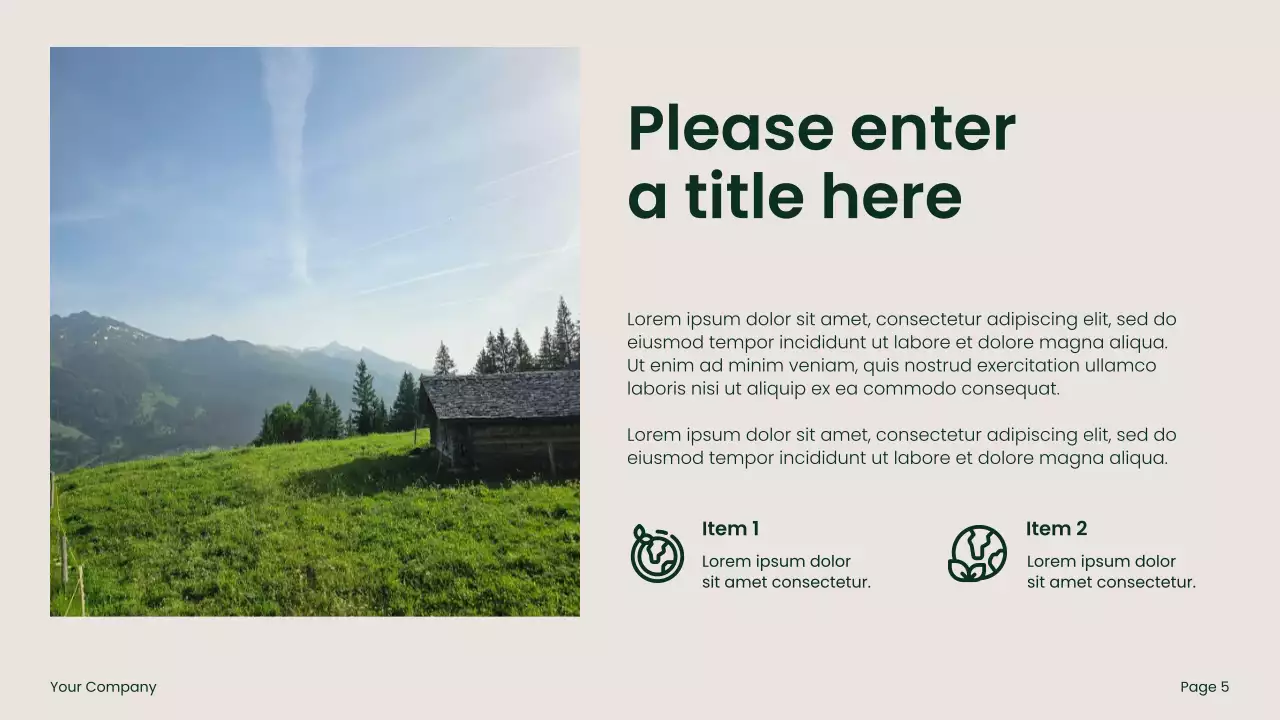 Green Modern Environmental Presentation