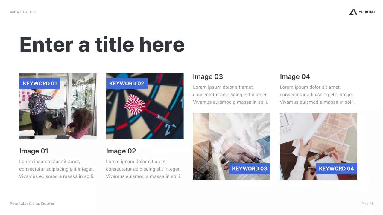 Blue Modern Business Report Presentation