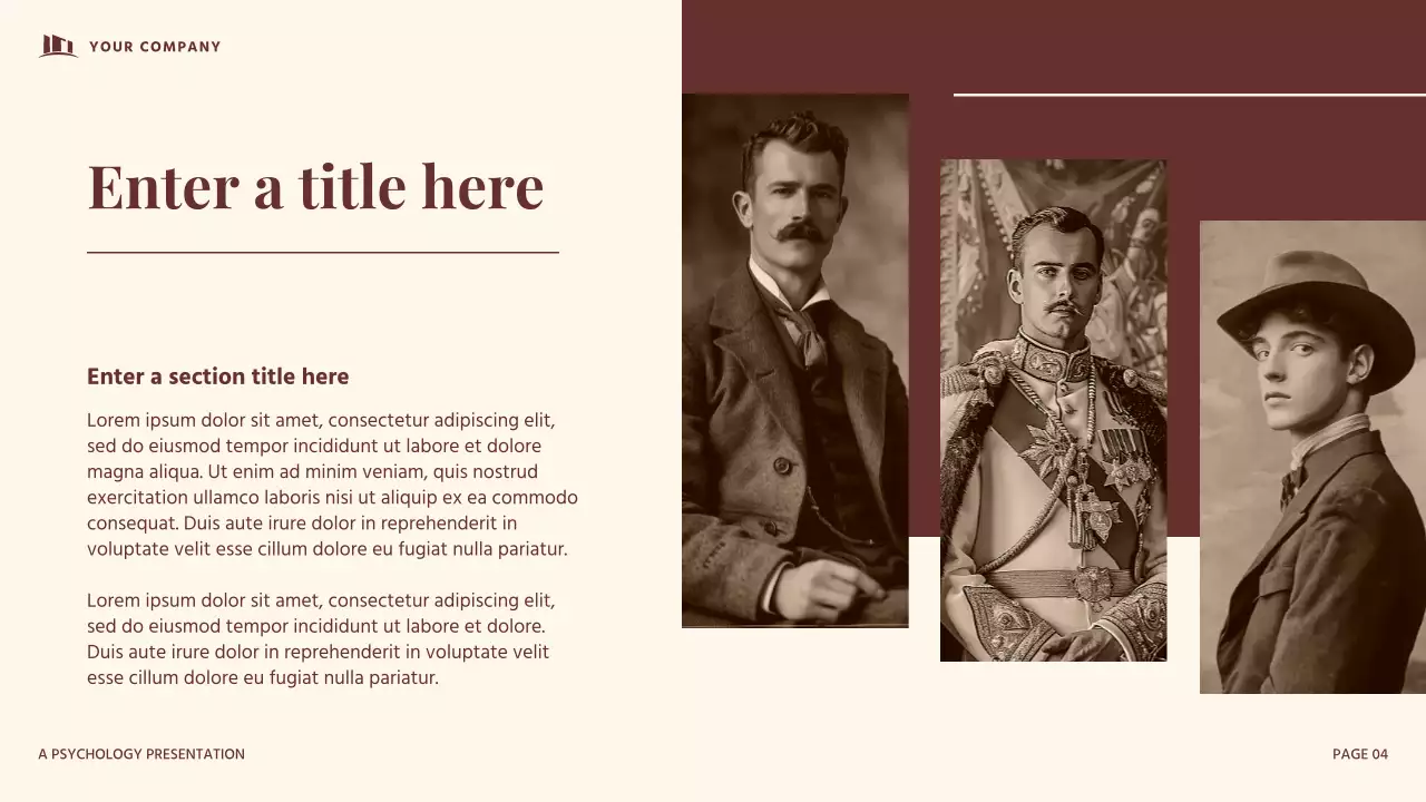 Beige Vintage Psychology Presentation