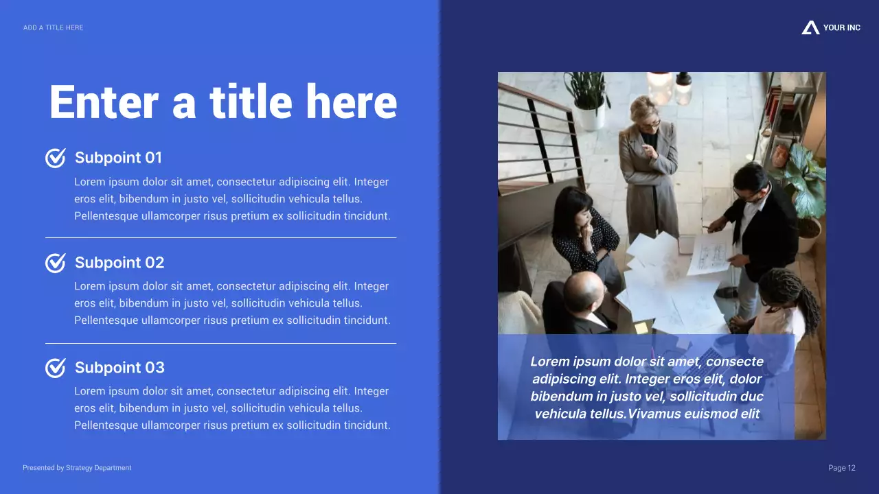 Blue Modern Business Report Presentation