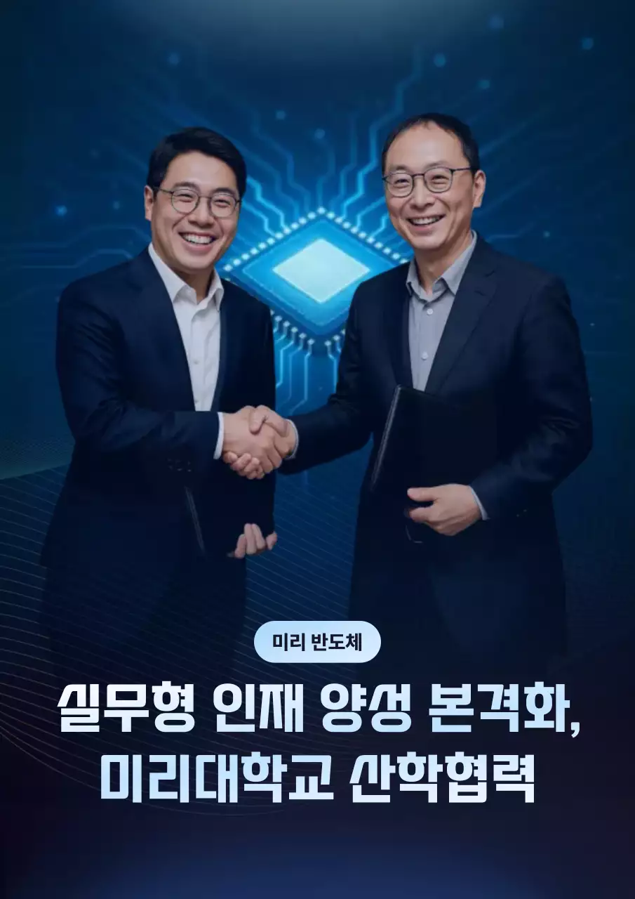 남색 모던 교육 협력