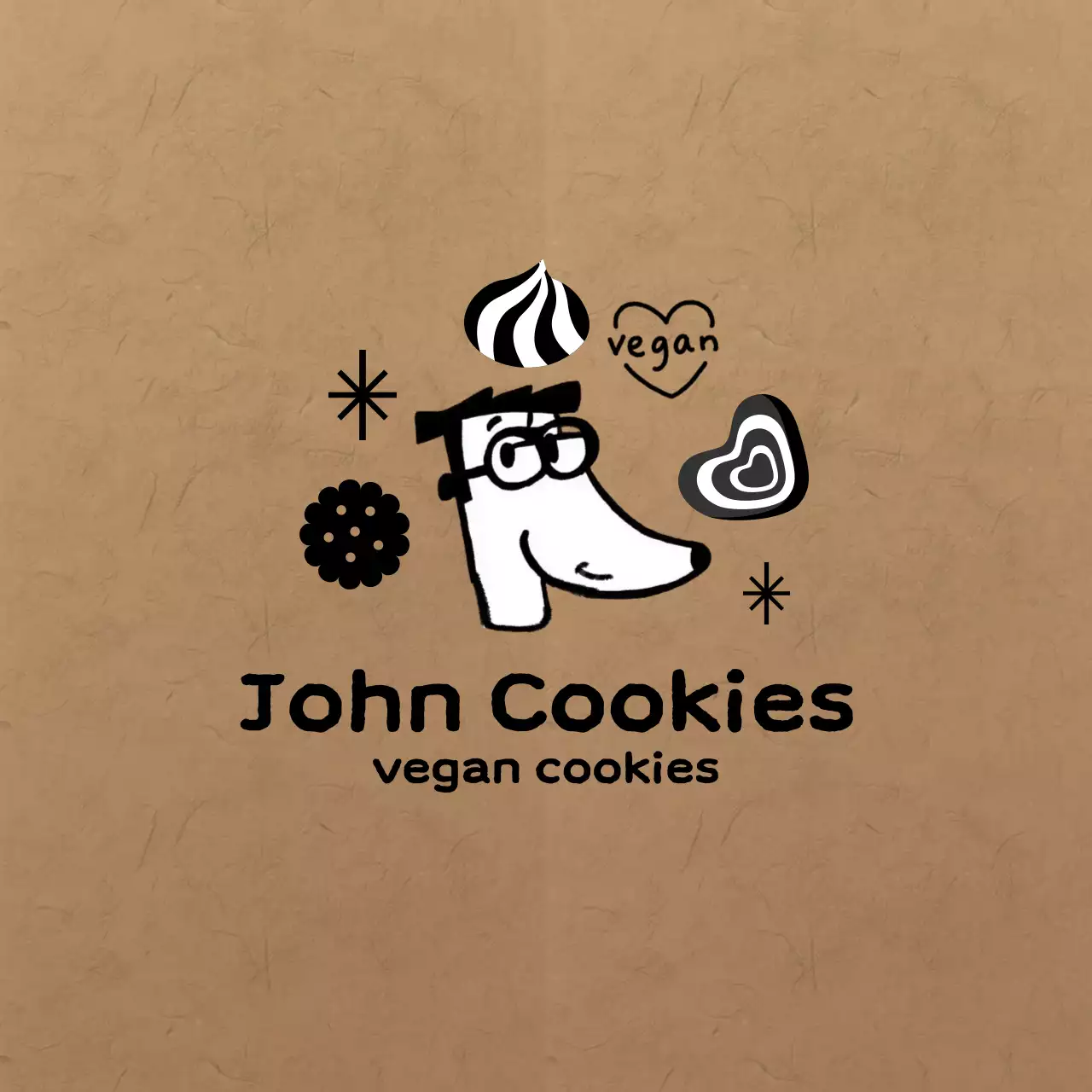 베이지 빈티지 비건 광고