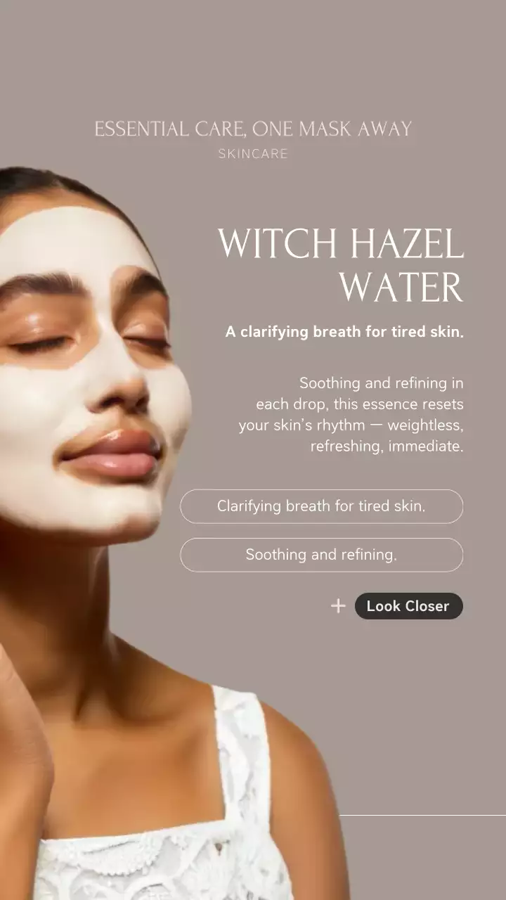 Beige Minimal Skincare Promotion Instagram Story