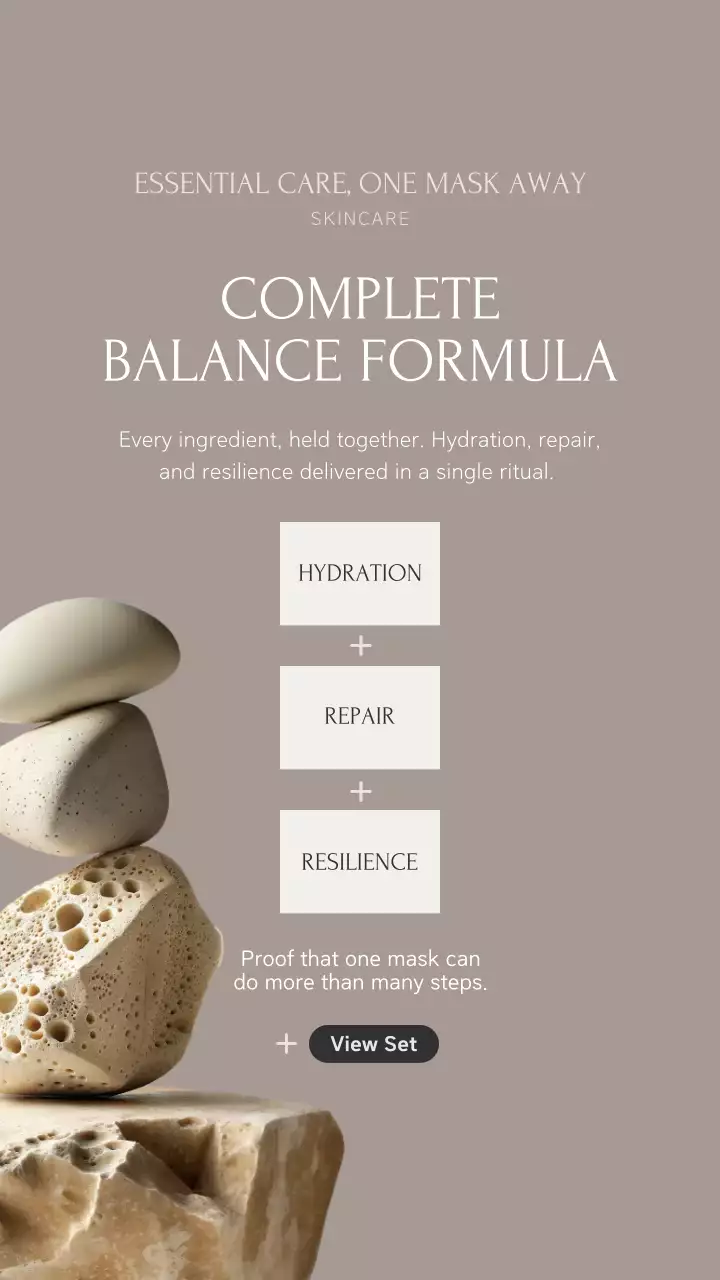 Beige Minimal Skincare Promotion Instagram Story