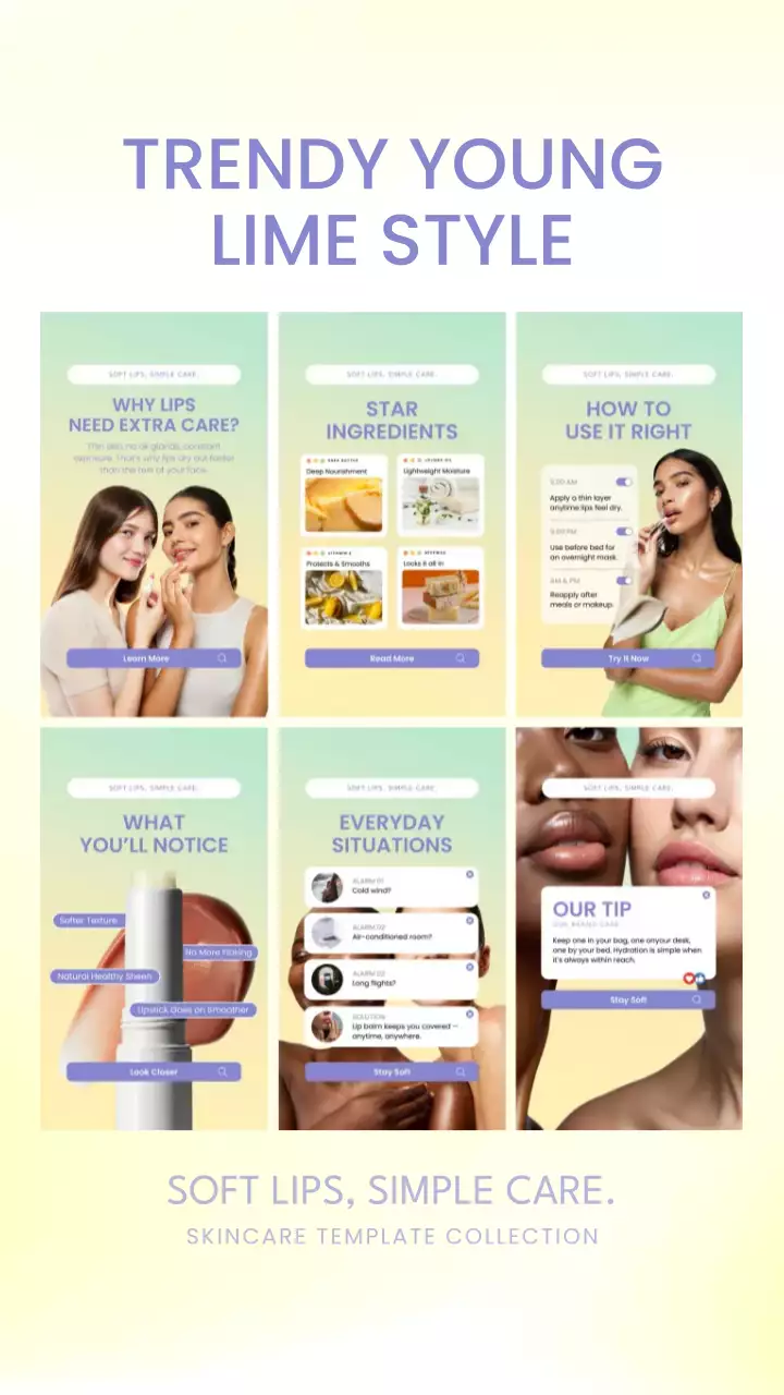 Lime Trendy Skincare Advertisement Instagram Story