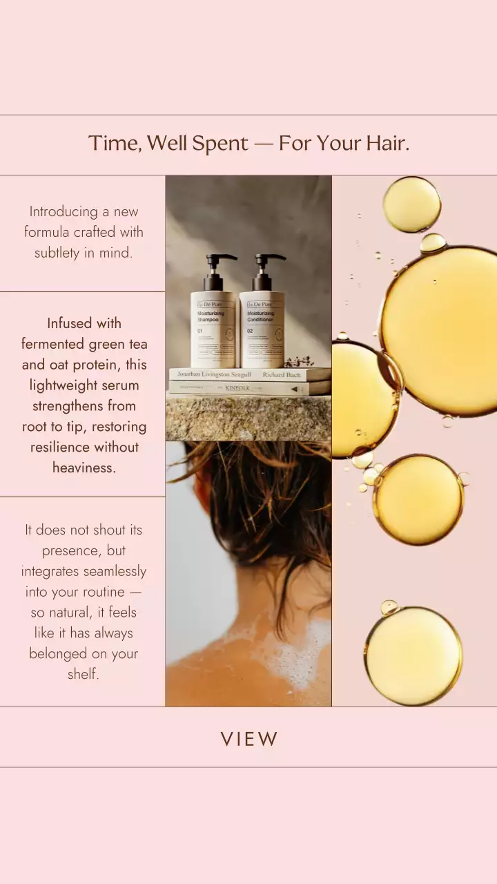 Pink Elegant Haircare Advertisement Instagram Post