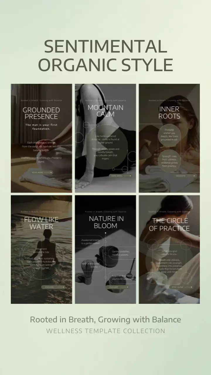 Postagem promocional do Instagram da Coleção Green Organic Wellness