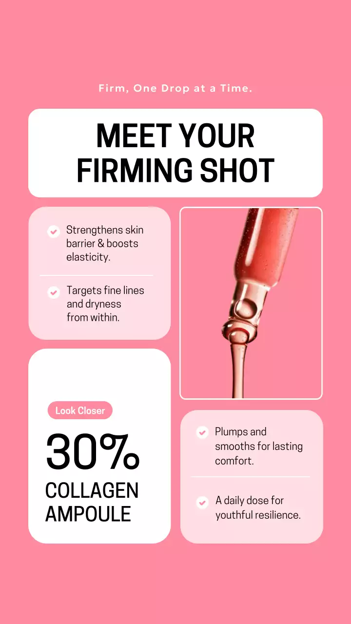 Pink Modern Skincare Guide Instagram Post
