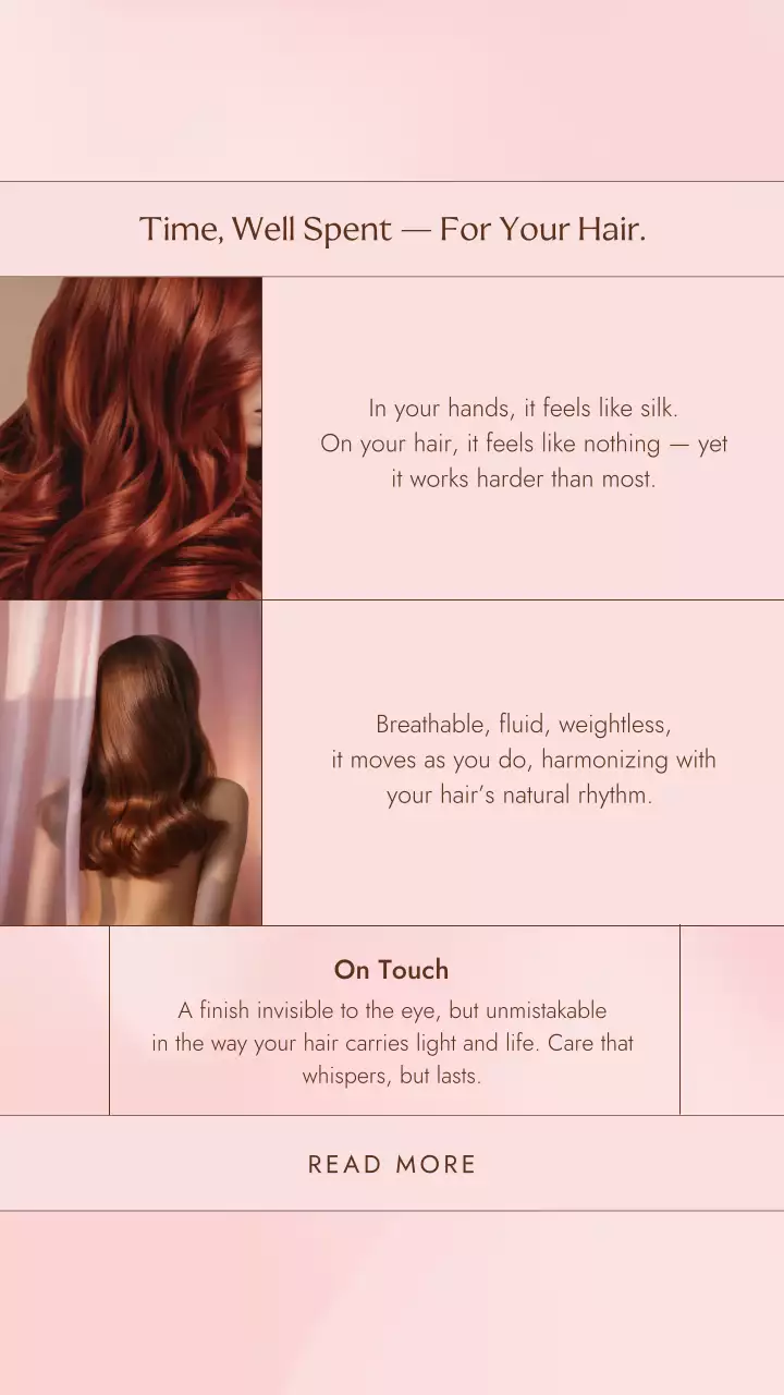 Pink Elegant Haircare Advertisement Instagram Post