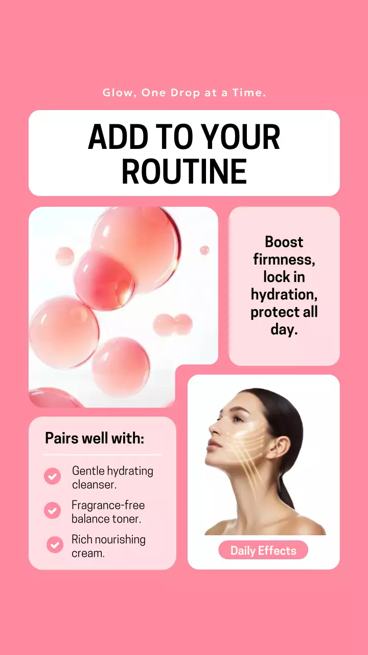 Pink Modern Skincare Guide Instagram Post