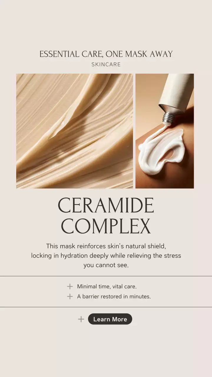 Beige Minimal Skincare Promotion Instagram Story