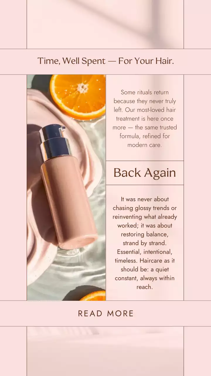 Pink Elegant Haircare Advertisement Instagram Post