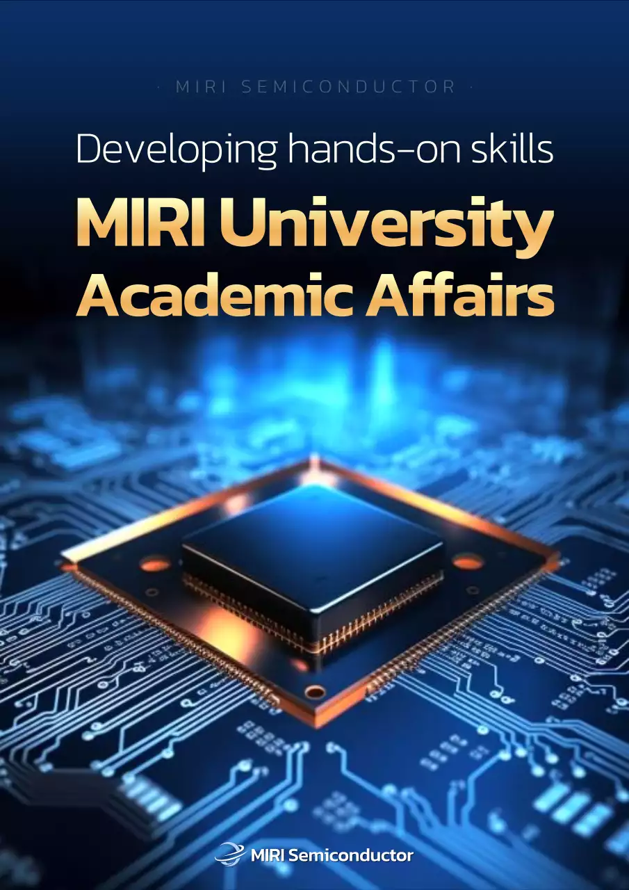 blue modern semiconductor course promotion