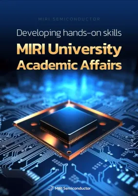 promosi kursus semikonduktor modern biru