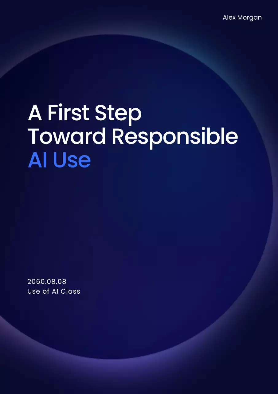 Blue Modern AI Class Guide Poster