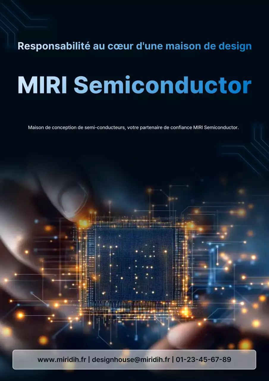 Publicité Blue Modern Semiconductor