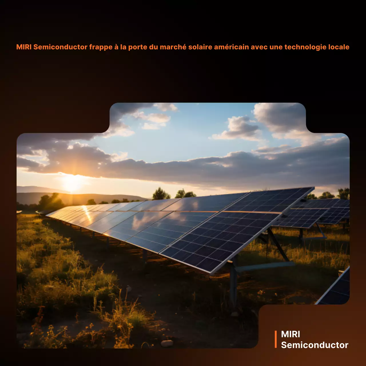 Promotion solaire moderne d'Orange