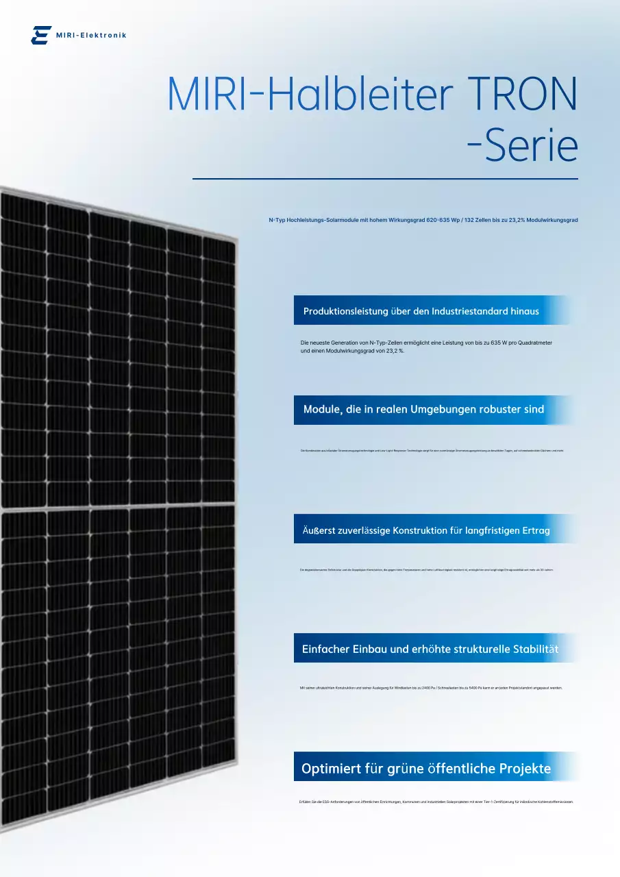 Blaue moderne Energiewerbung