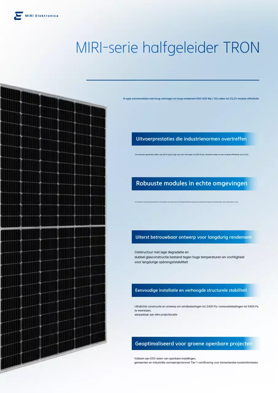 Advertentie voor Blue Modern Energy