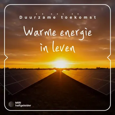 Oranje Moderne Energie Advertentie