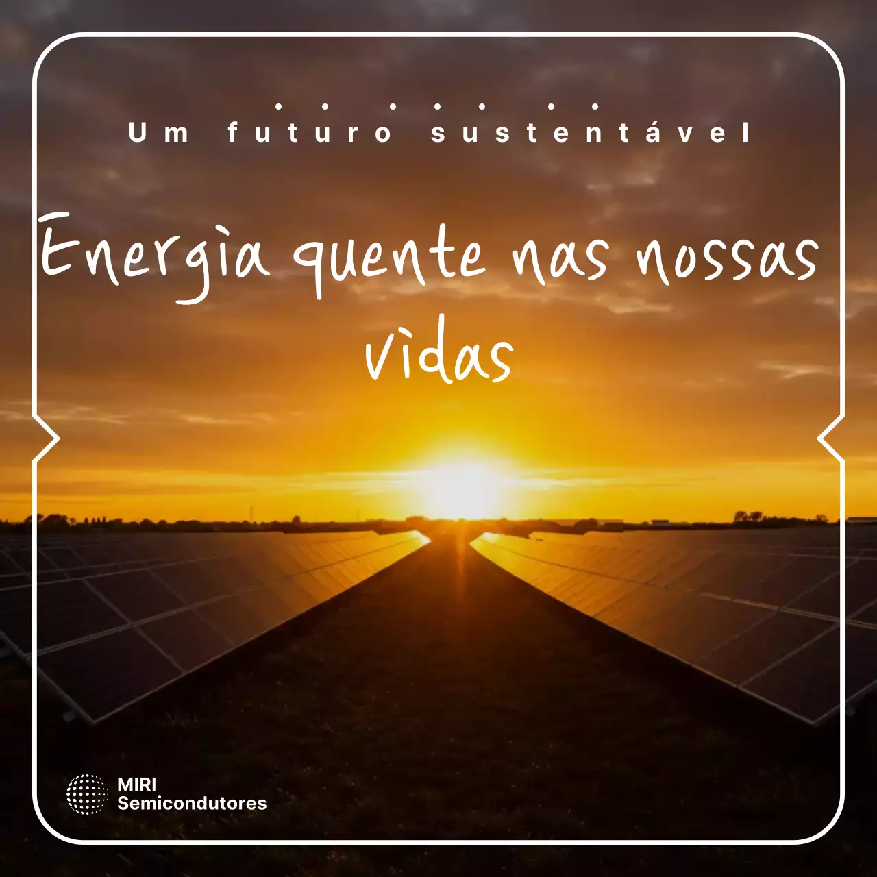 Anúncio de Energia Moderna Laranja