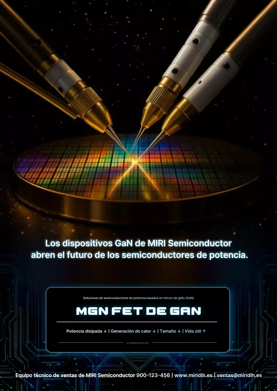 Anuncio de tecnología moderna negra