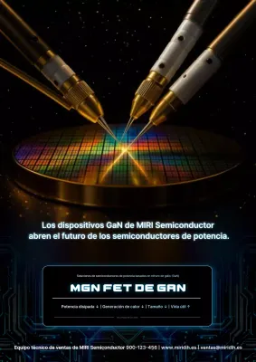 Anuncio de tecnología moderna negra