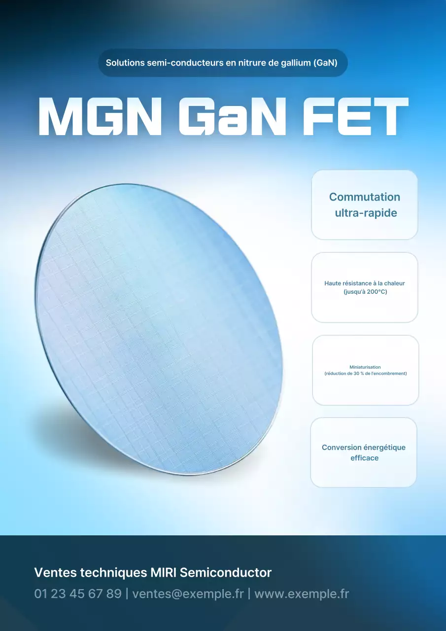 Promotion Blue Modern Semiconductor