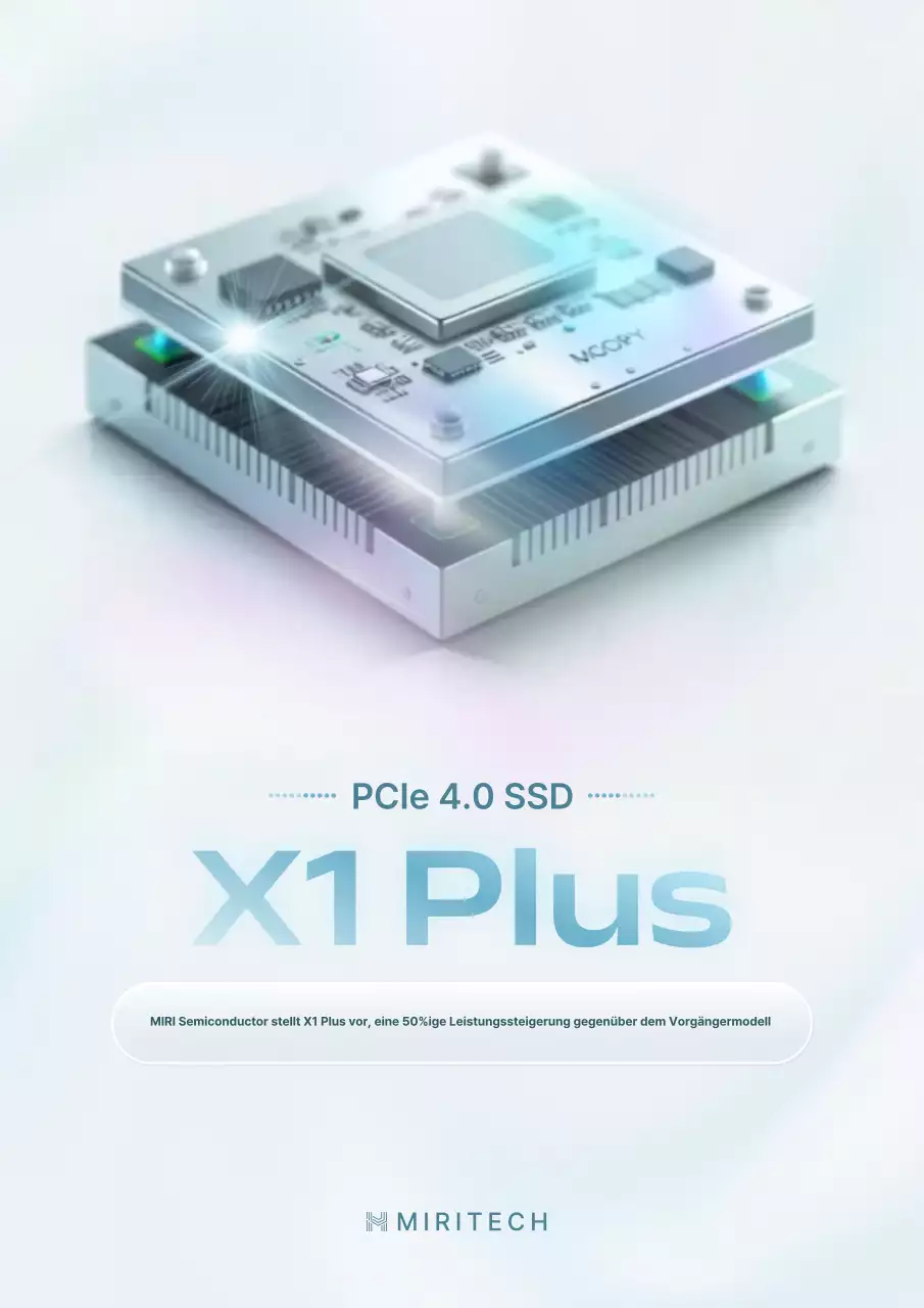 Werbung für neue elegante Halbleiterprodukte in Himmelblau