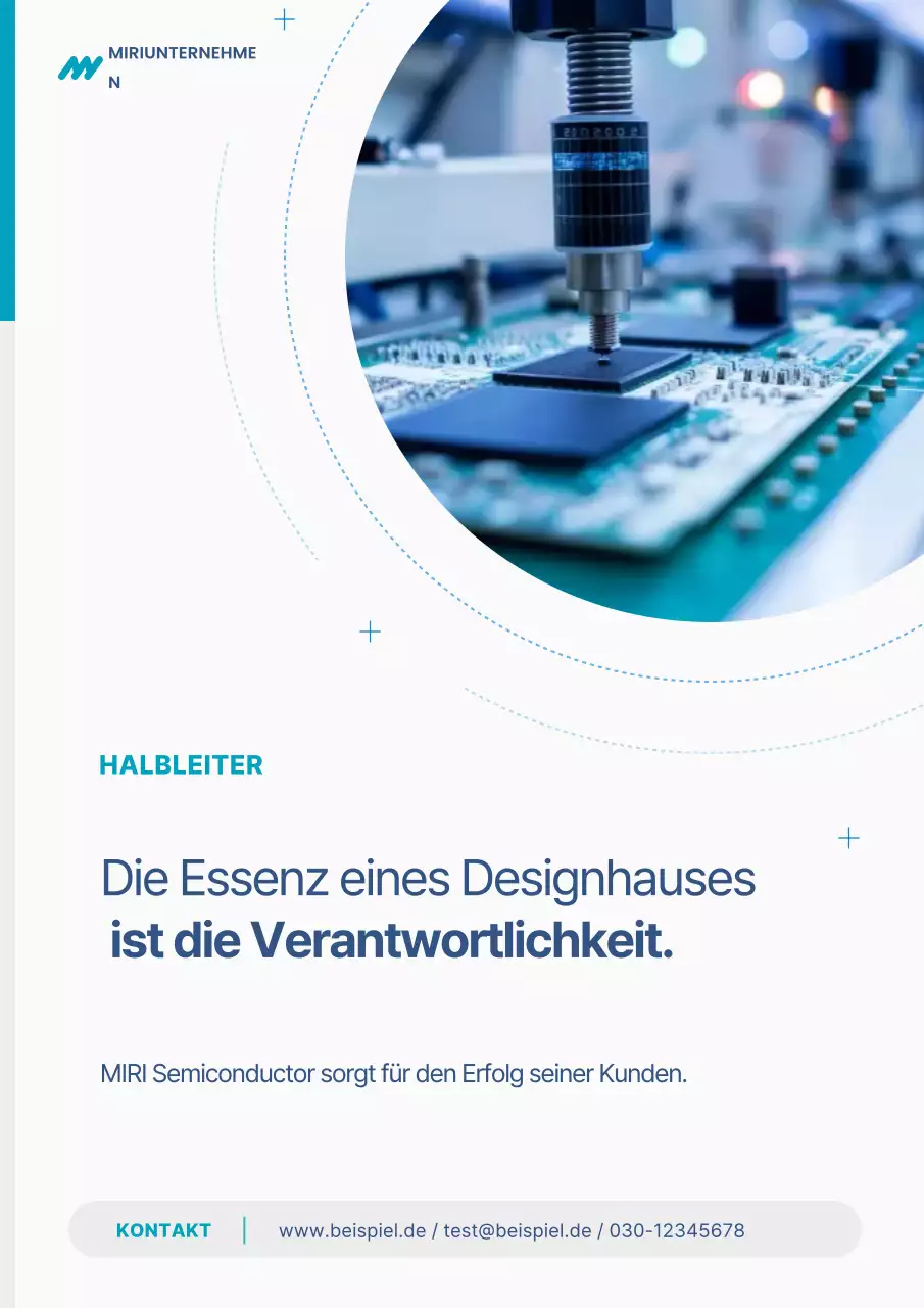 Werbung für ein einfaches weißes Halbleiter-Designhaus