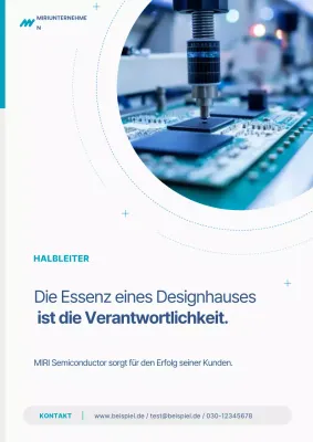 Werbung für ein einfaches weißes Halbleiter-Designhaus