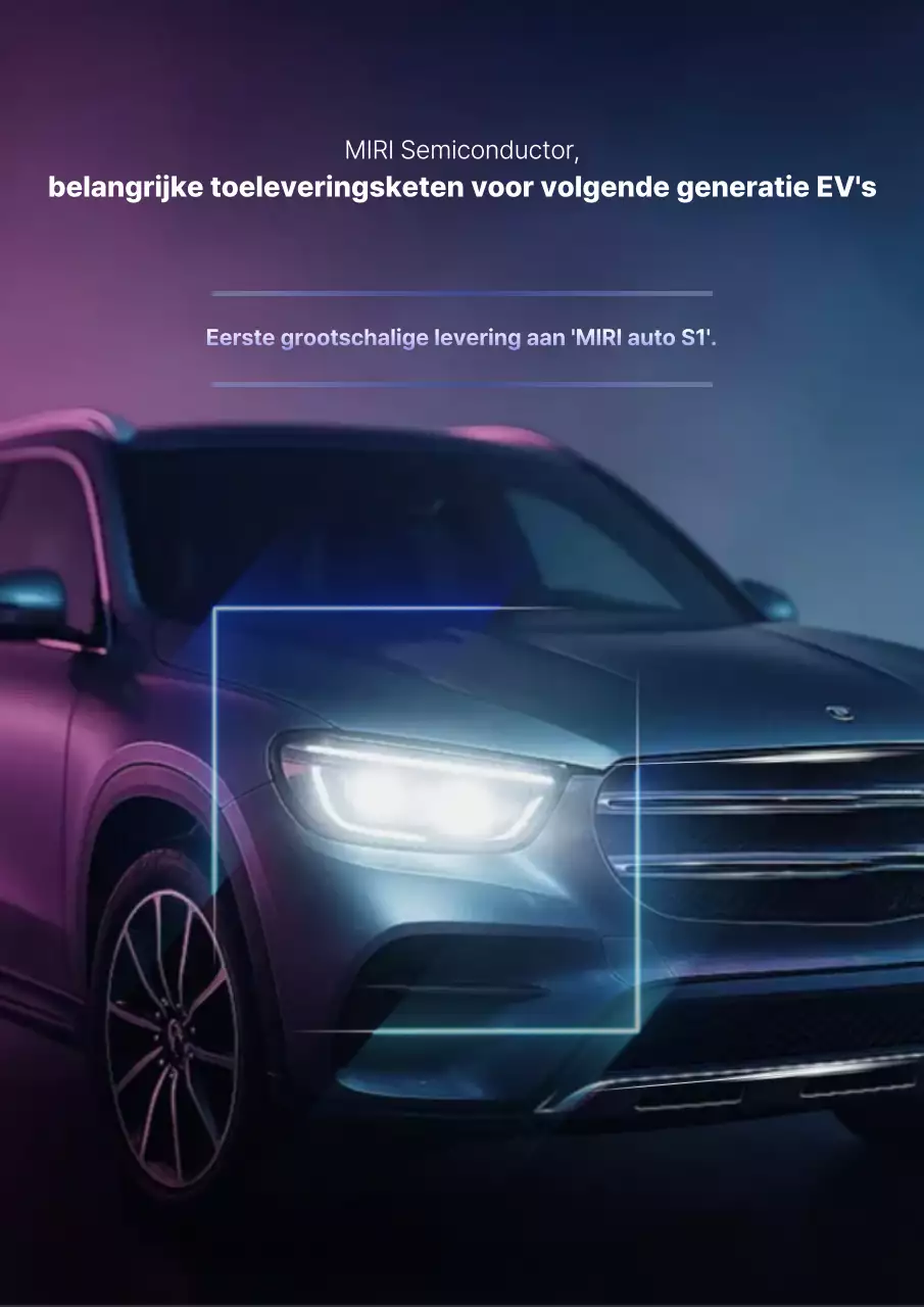 Neon moderne elektrische auto-advertentie