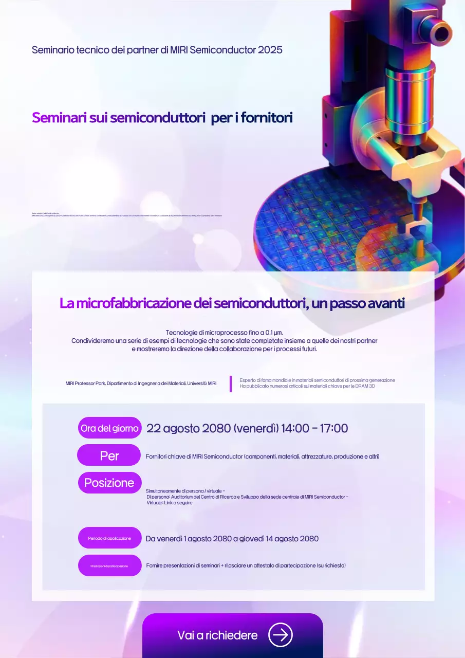 Guida al seminario sui semiconduttori moderni al neon