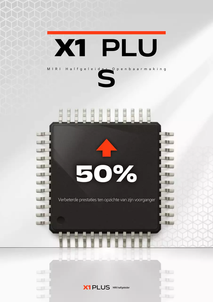 Grijze moderne halfgeleideradvertentie