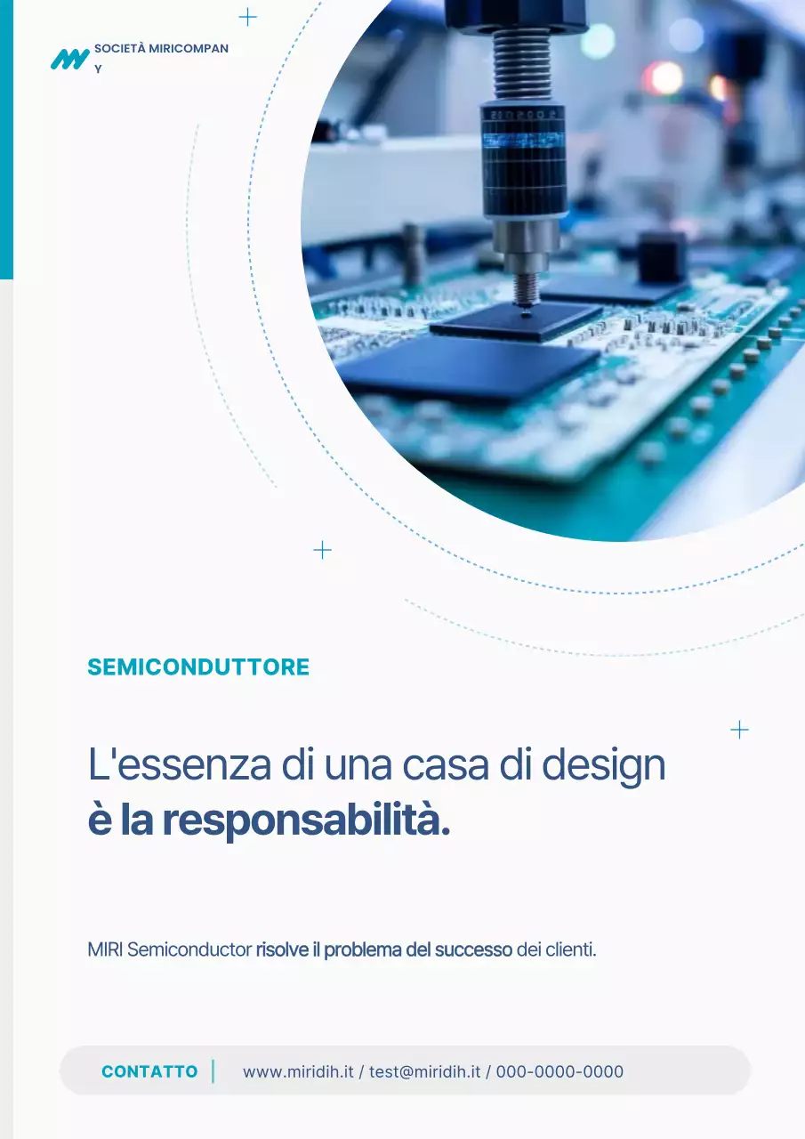 Promozione di una semplice casa di design di semiconduttori bianchi