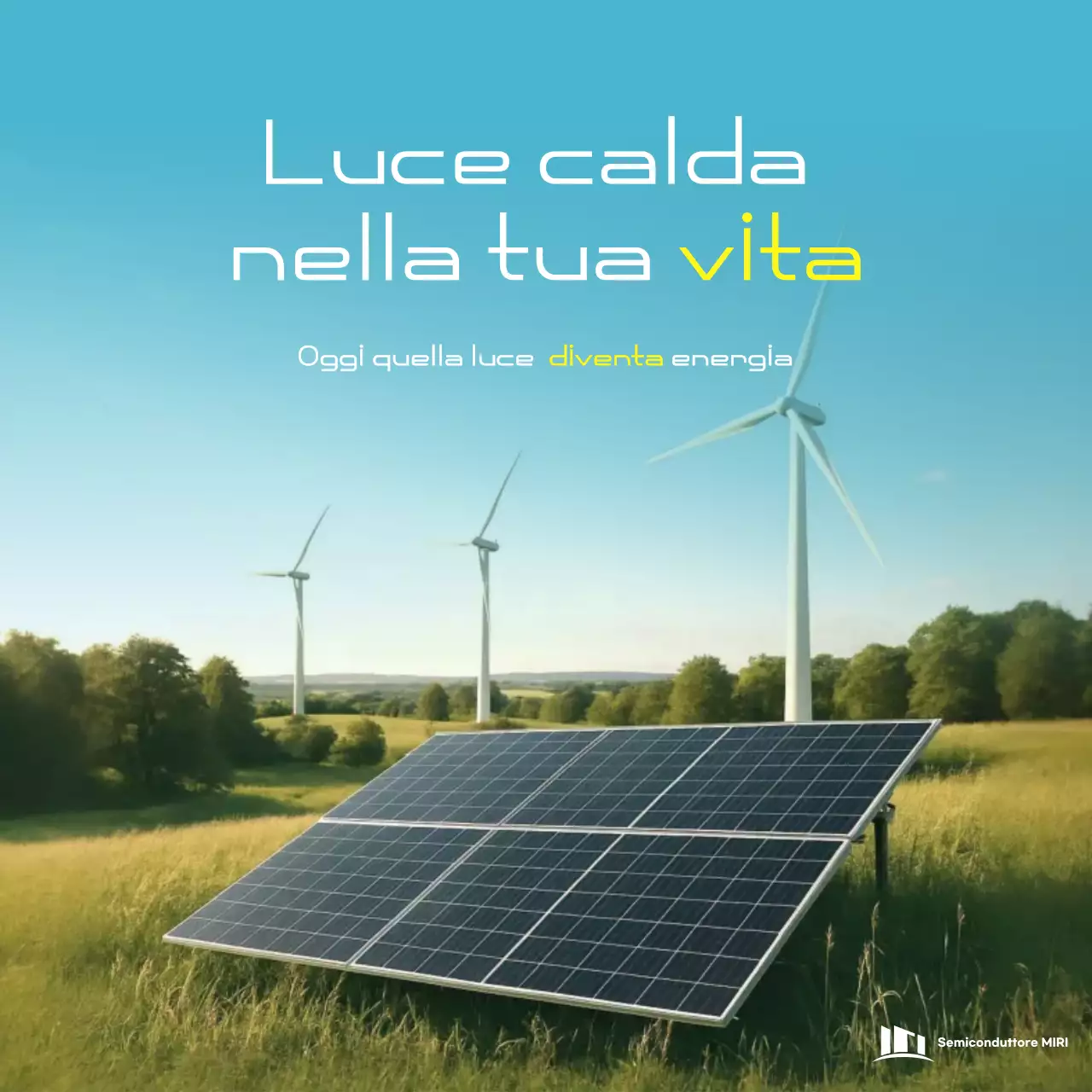 Promozione dell'energia moderna Sky Blue