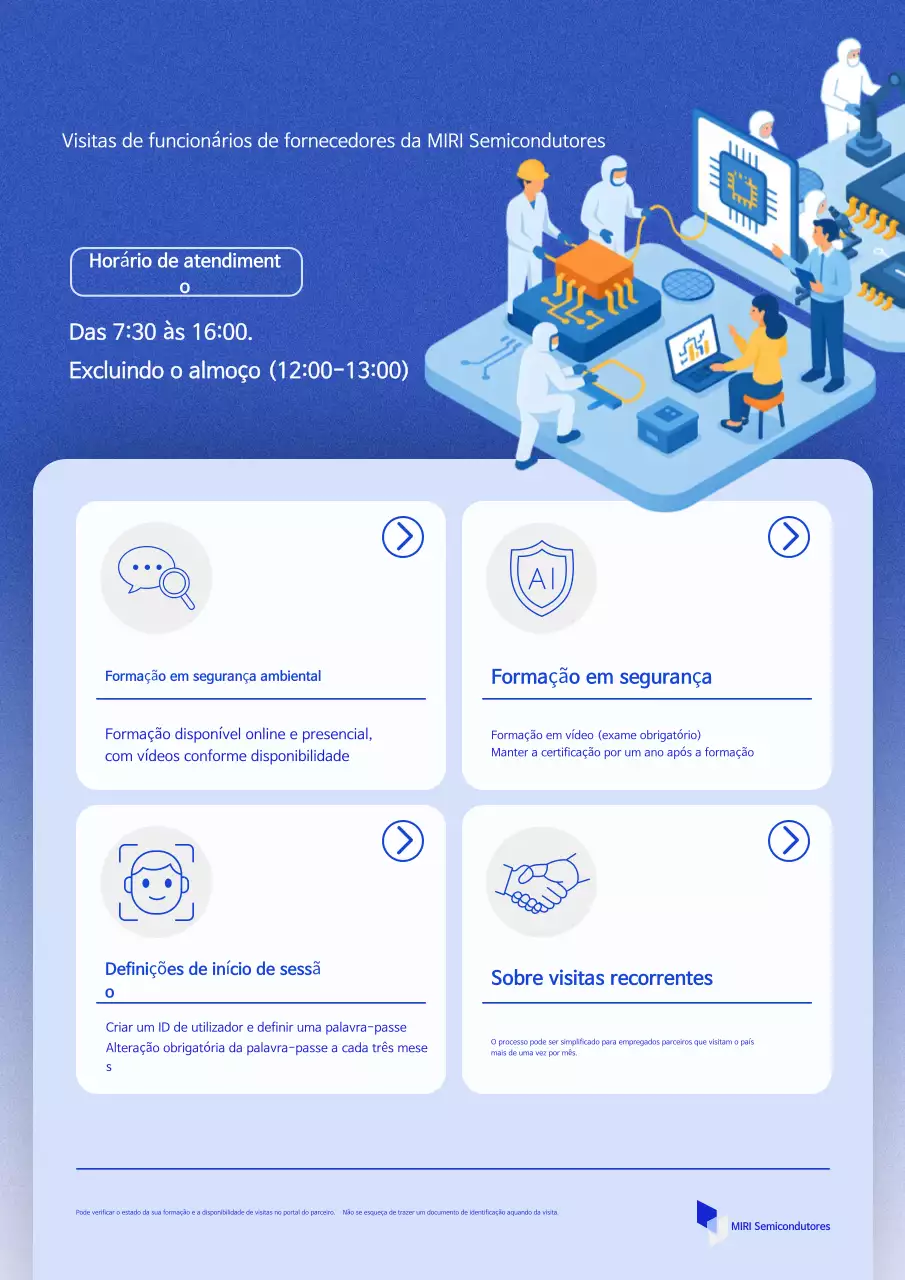 Aviso sobre a visita ao Blue Modern