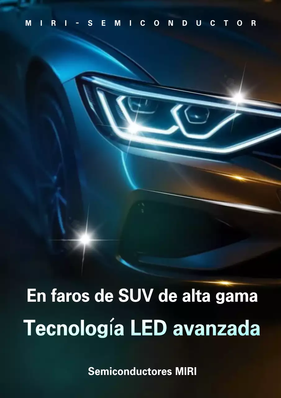 Anuncio de coche elegante de color azul