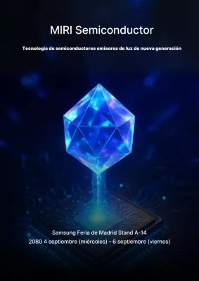 Exposición de tecnología cibernética azul
