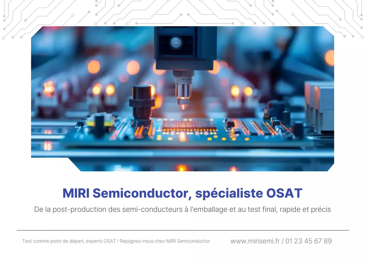 Publicité Blue Modern Semiconductor