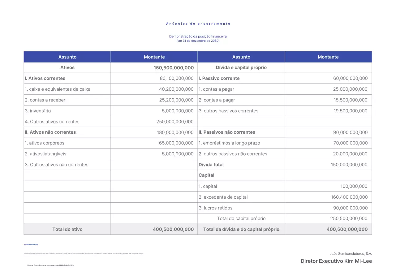 Guia de Relatório Financeiro Blue Clean
