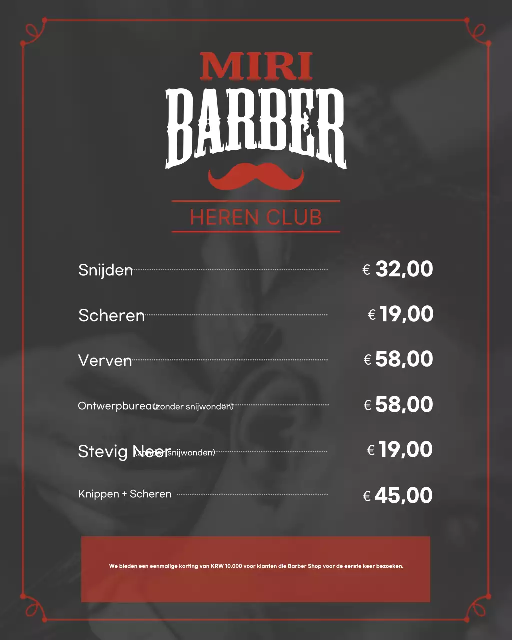 Rode Vintage Barbershop Gids