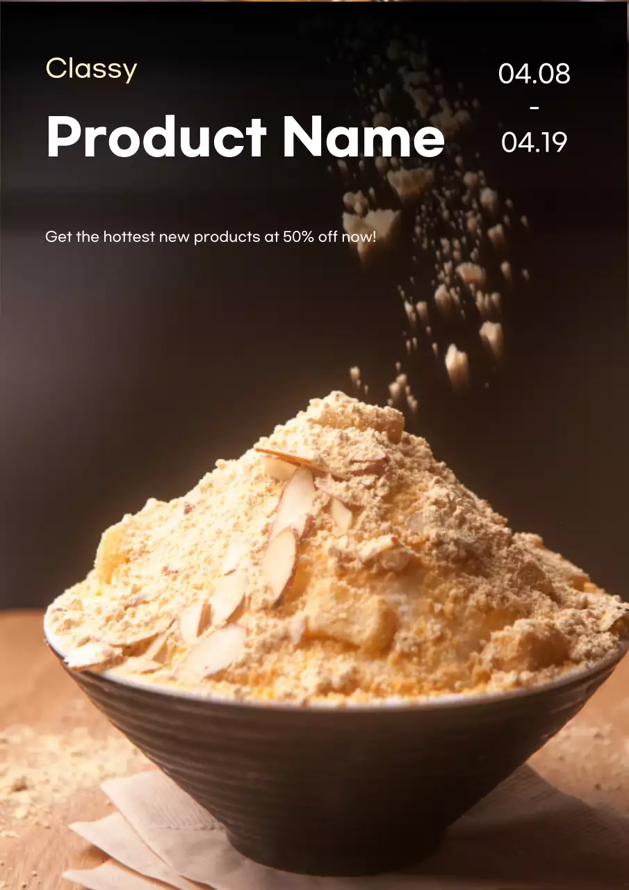 tài liệu quảng cáo thực phẩm màu tối