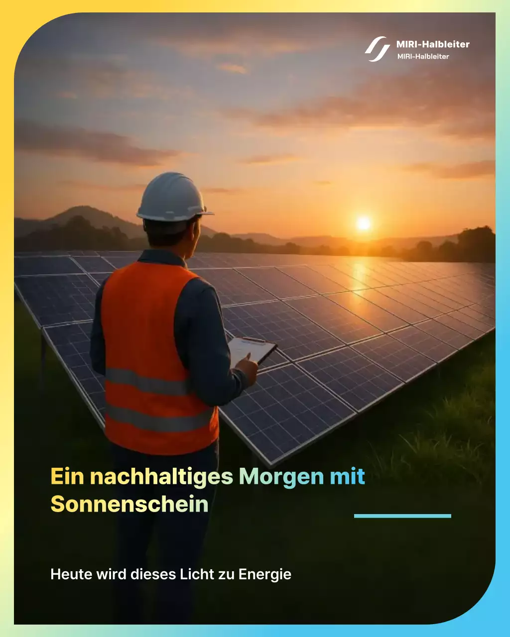 Gelbe moderne Energieanzeige
