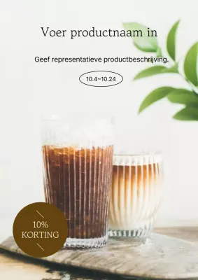 Beige Moderne Koffie Korting