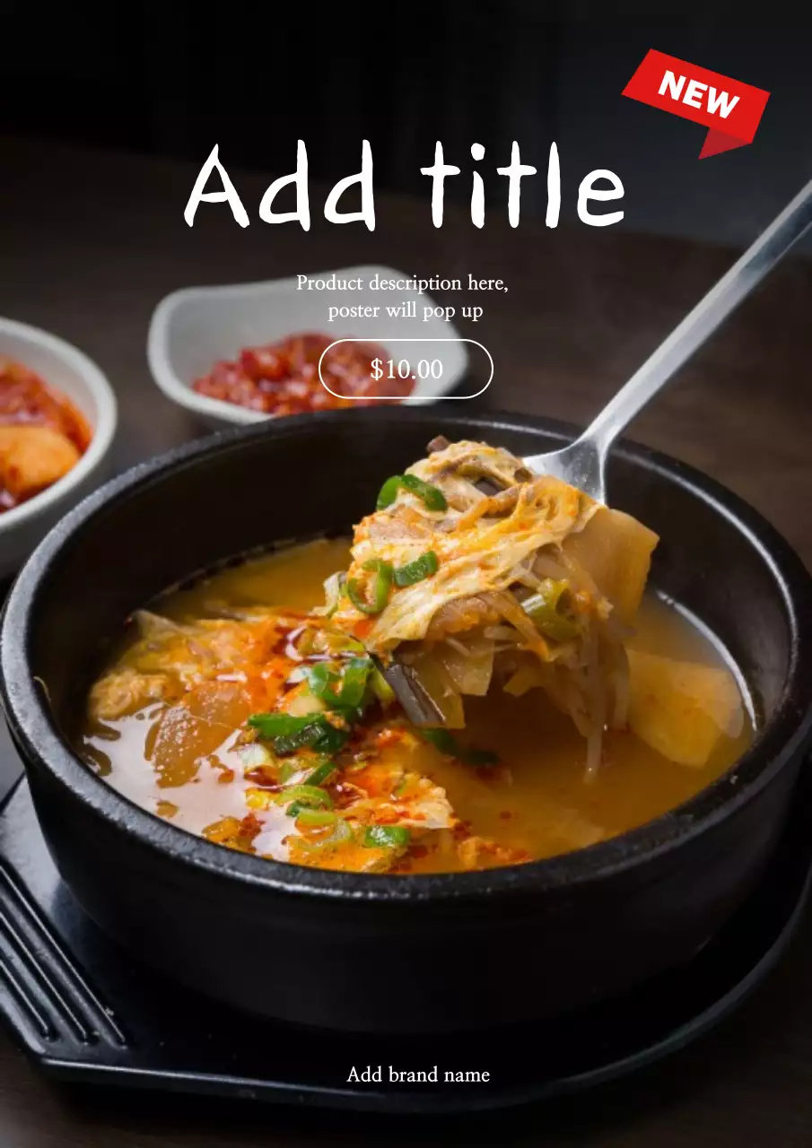 tài liệu quảng cáo thực phẩm màu tối