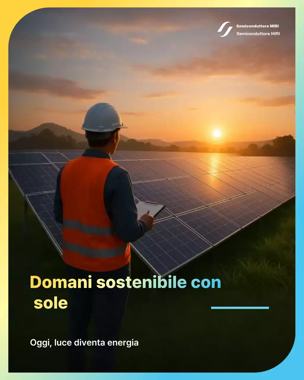 Pubblicità di energia moderna gialla